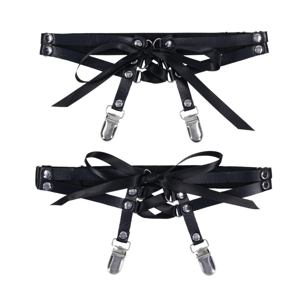 SPORTSHEETS SEX & MISCHIEF LACED UP GARTERS