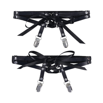 SPORTSHEETS SEX & MISCHIEF LACED UP GARTERS