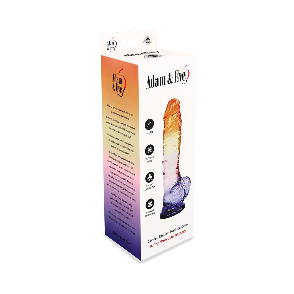 ADAM & EVE SUNRISE DREAMS REALISTIC DILDO 8.5 IN.