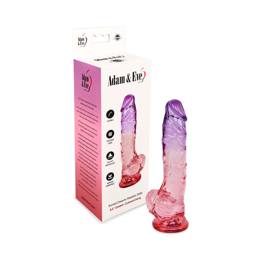 ADAM & EVE SUNSET DREAMS REALISTIC DILDO 8.5 IN.