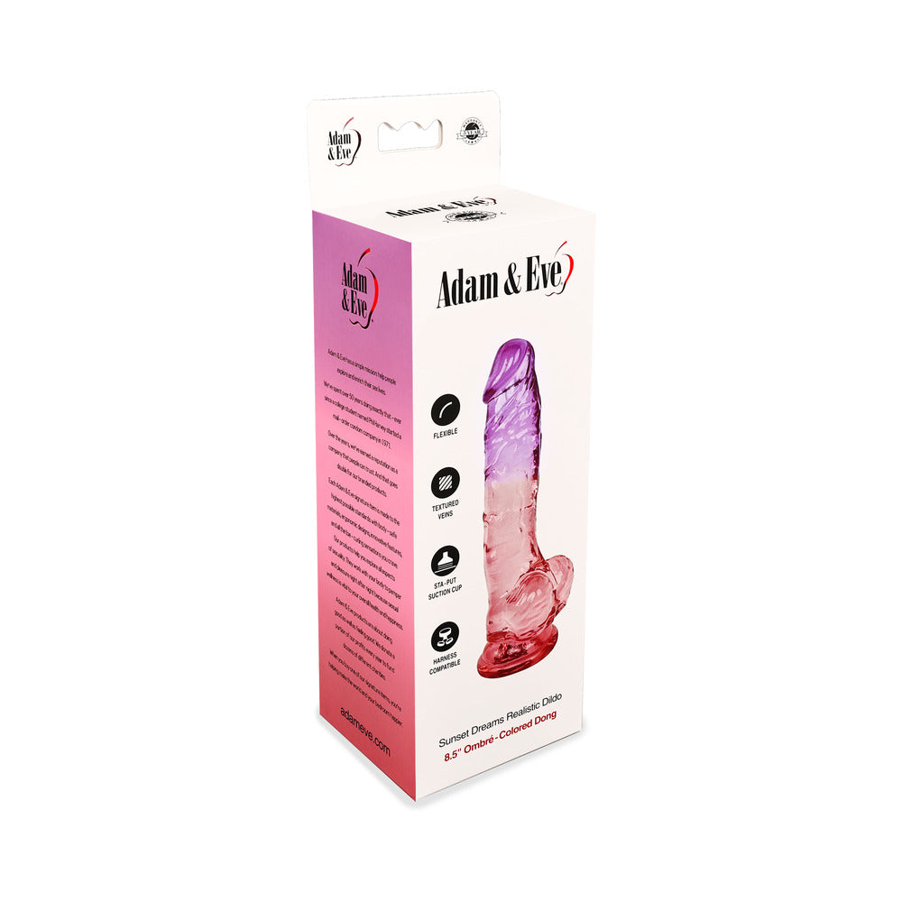 ADAM & EVE SUNSET DREAMS REALISTIC DILDO 8.5 IN.