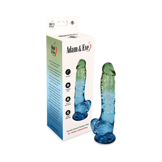 ADAM & EVE - SEASIDE DREAMS REALISTIC DILDO 8.5 IN.