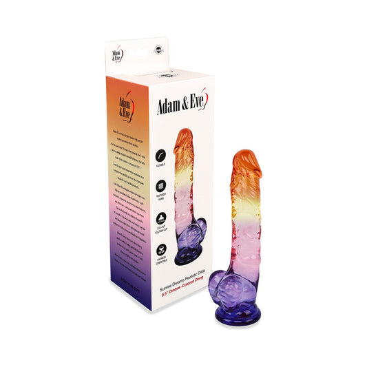 ADAM & EVE SUNRISE DREAMS REALISTIC DILDO 9.5 IN.