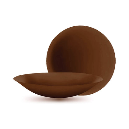 PASTEASE HALOS REUSABLE STICKY ADHESIVE SILICONE NIPPLE COVER DARK SMALL A-C CUP