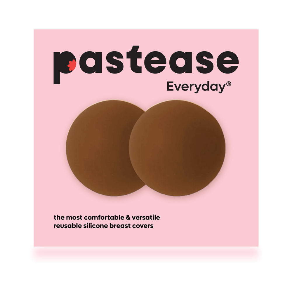 PASTEASE - HALOS REUSABLE STICKY ADHESIVE SILICONE NIPPLE COVER DARK SMALL A-C CUP