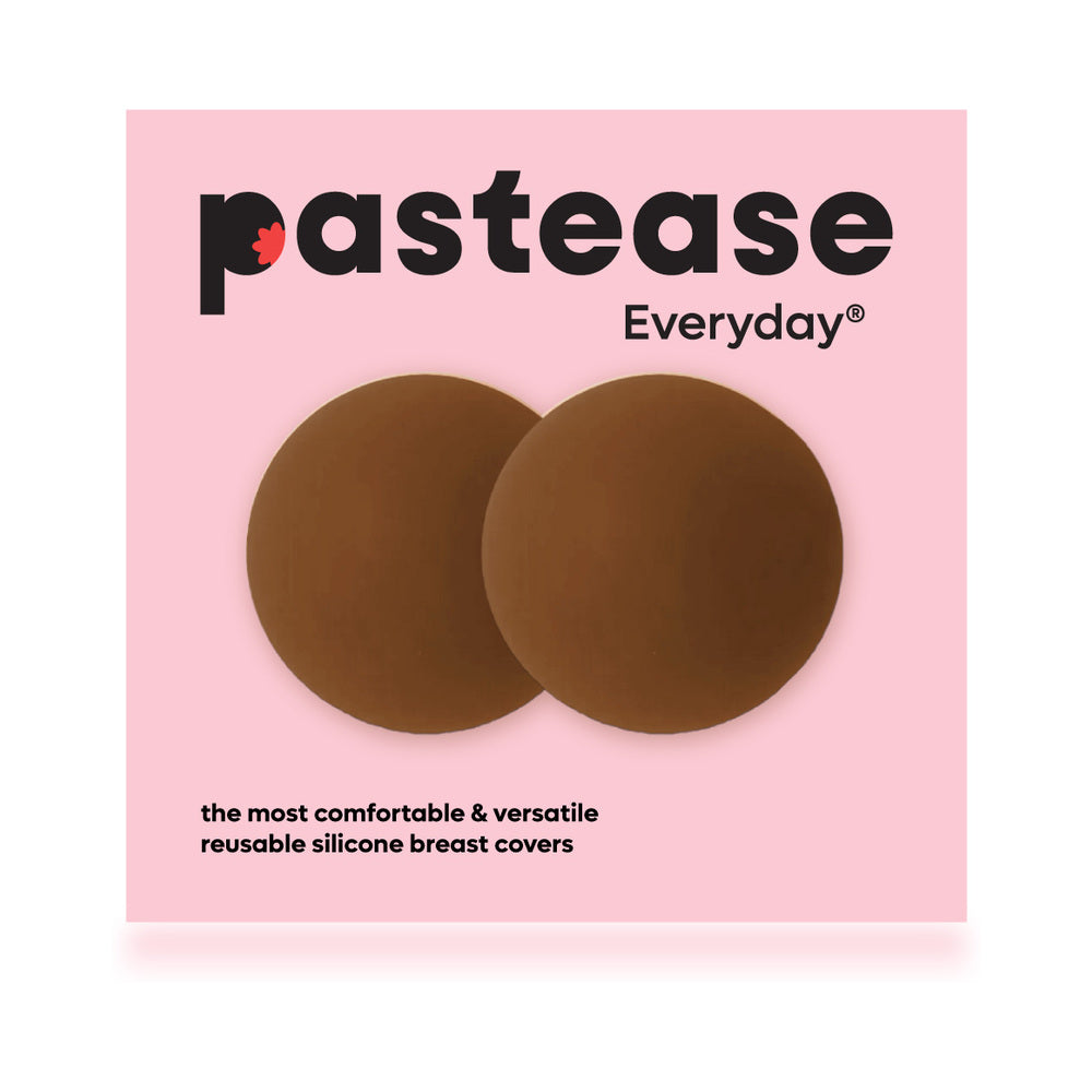 PASTEASE - HALOS REUSABLE STICKY ADHESIVE SILICONE NIPPLE COVER DARK SMALL A-C CUP