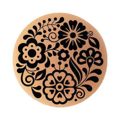 PASTEASE HALOS REUSABLE STICKY ADHESIVE SILICONE NIPPLE COVER FLORAL NUDE LARGE D+ CUP