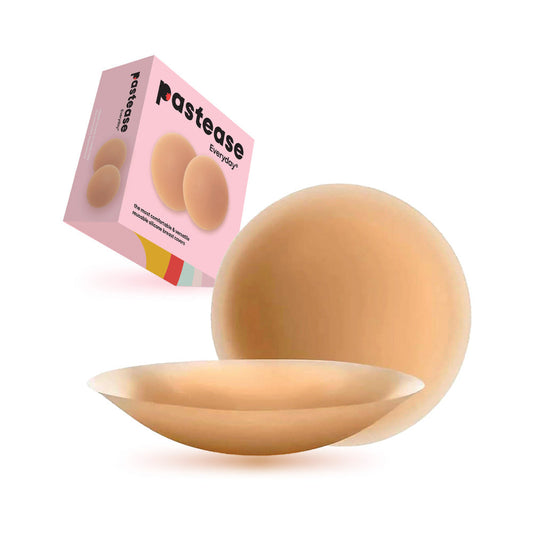 PASTEASE - HALOS REUSABLE STICKY ADHESIVE SILICONE NIPPLE COVER MEDIUM LARGE D+ CUP