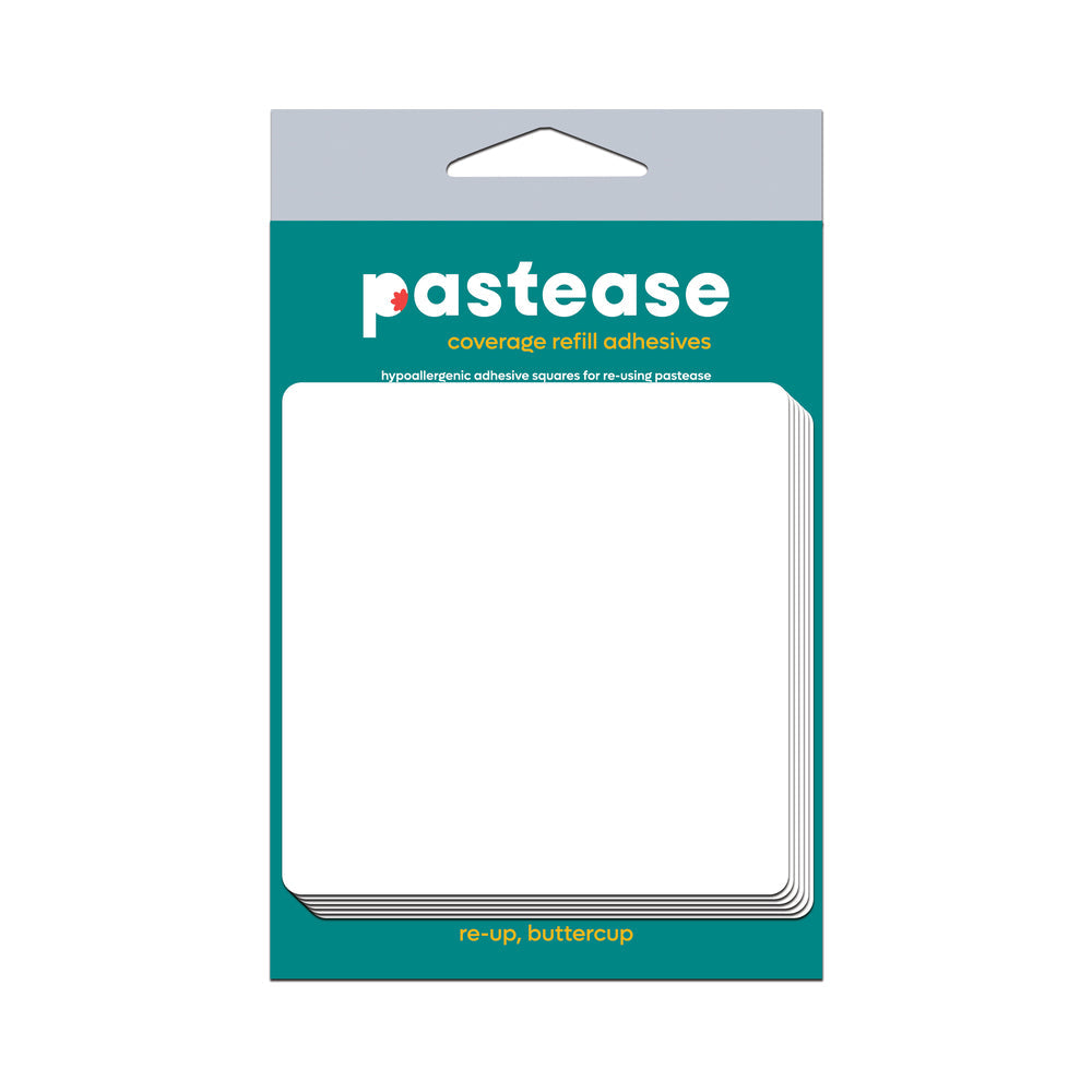 PASTEASE REFILLS COVERAGE: THREE PAIR DOUBLE STICK ADHESIVE SQUARES