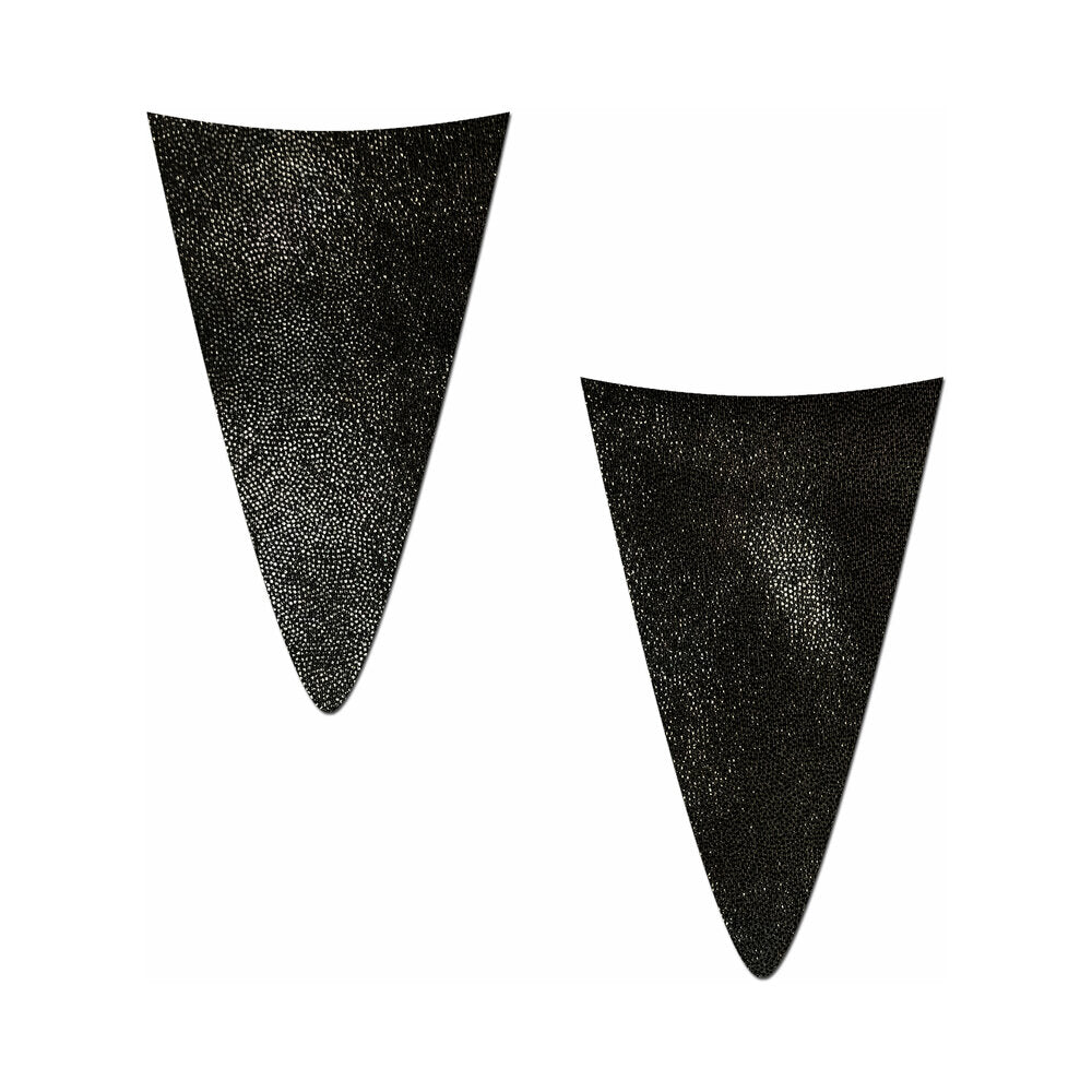 PASTEASE - STRAPLESS BIKINI MERKINS: LIQUID BLACK MINI BIKINI MERKIN