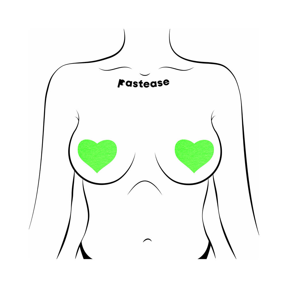 PASTEASE LOVE: GLOW-IN-THE-DARK HEARTS PASTIES