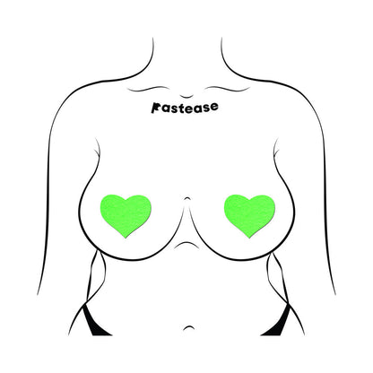 LOVE: GLOW-IN-THE-DARK HEARTS PASTIES