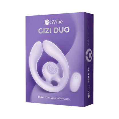 SNAIL VIBE - GIZI DUO COUPLES STIMULATOR REMOTE CONTROL LILAC