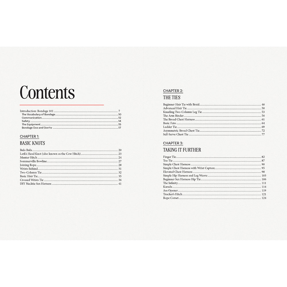 THE BONDAGE PLAYBOOK: 31 MUST-KNOW KNOTS AND TIES FOR BONDAGE BEGINNERS