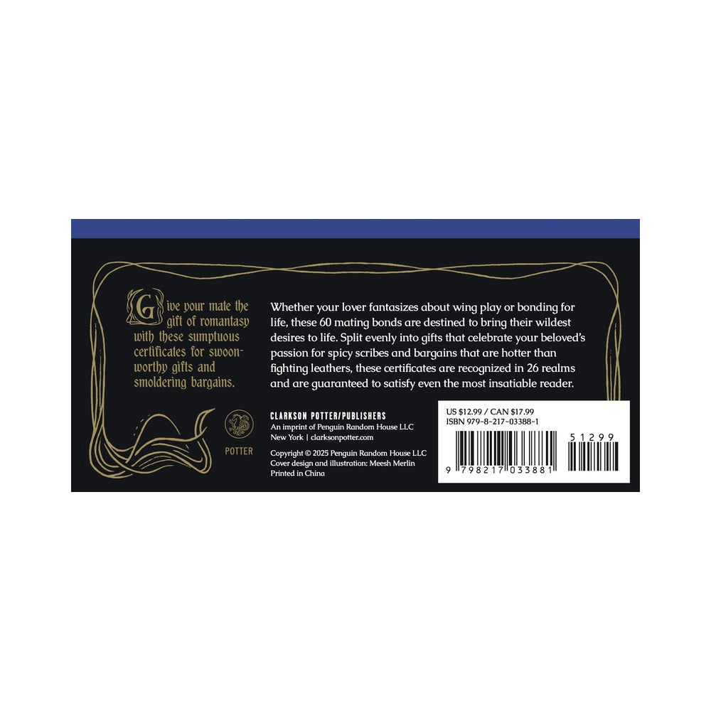 PENGUIN - ROMANTASY SEX CHECKS: 60 CERTIFICATES FOR MAKING MAGIC BETWEEN THE COVERS
