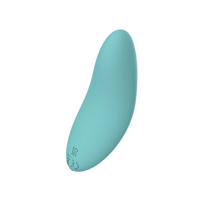 SPECTRUM - ESSENTIALS RECHARGEABLE SILICONE COMPACT EXTERNAL VIBRATOR BLUE