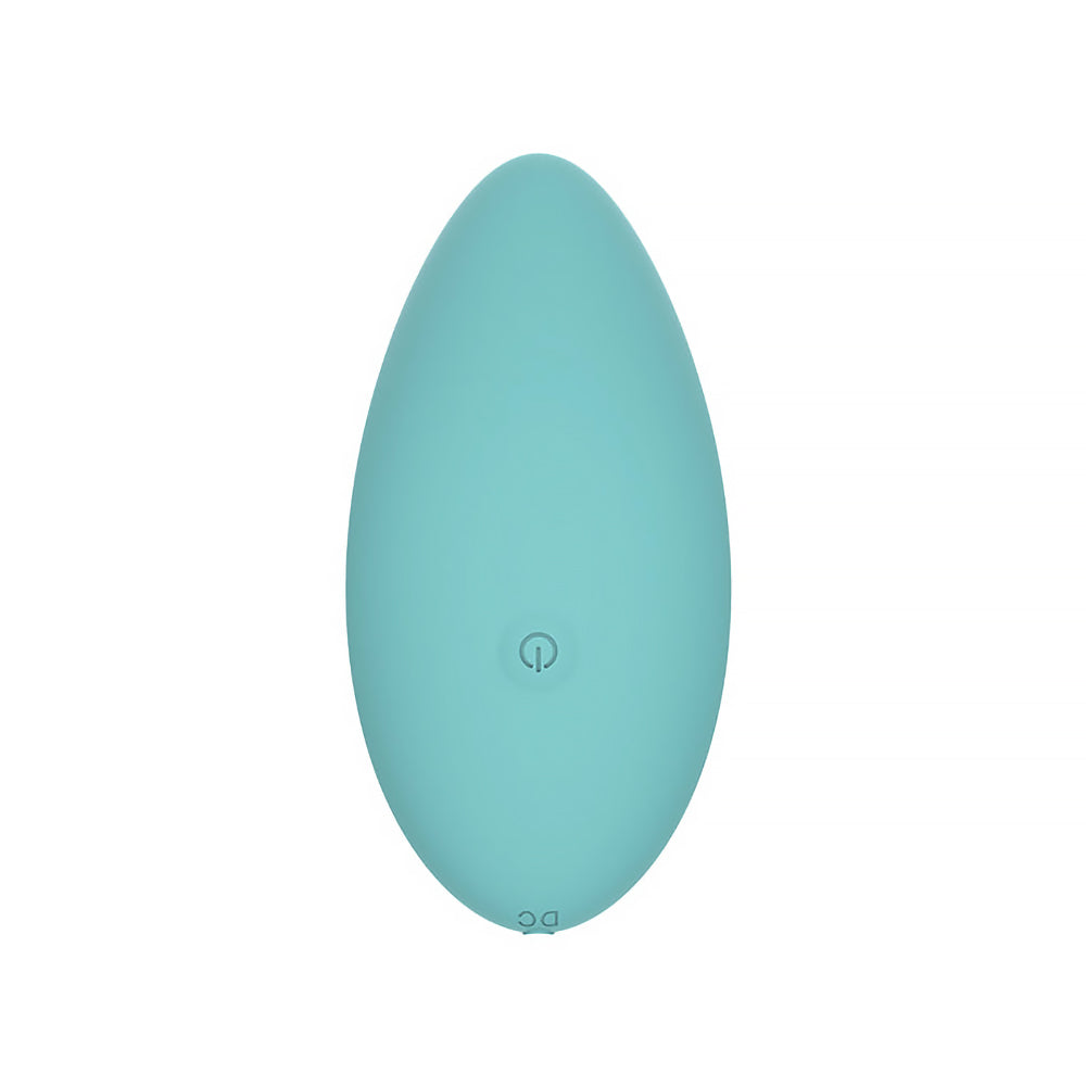 SPECTRUM - ESSENTIALS RECHARGEABLE SILICONE COMPACT EXTERNAL VIBRATOR BLUE