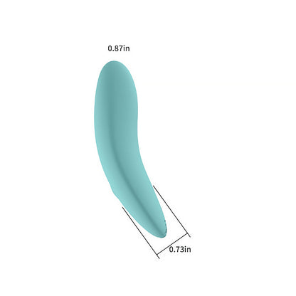 SPECTRUM - ESSENTIALS RECHARGEABLE SILICONE COMPACT EXTERNAL VIBRATOR BLUE
