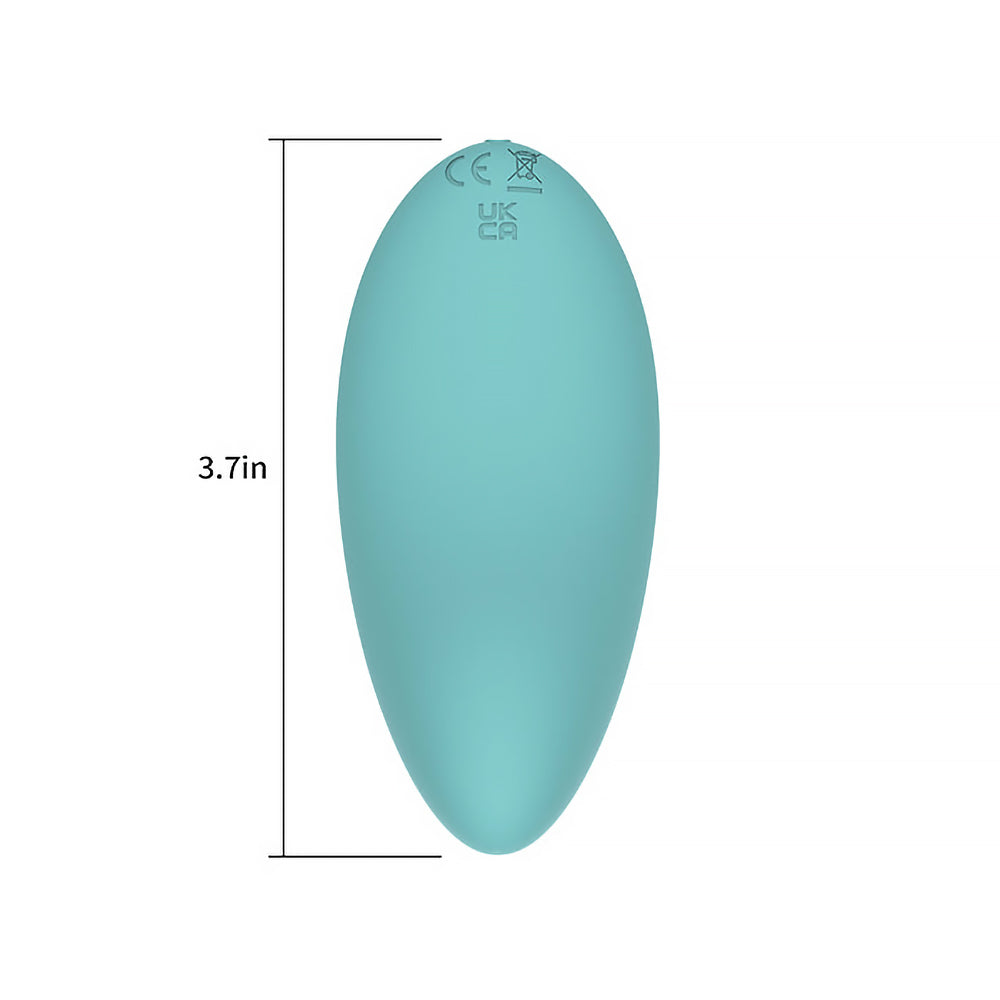 SPECTRUM - ESSENTIALS RECHARGEABLE SILICONE COMPACT EXTERNAL VIBRATOR BLUE
