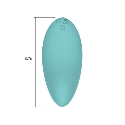 SPECTRUM - ESSENTIALS RECHARGEABLE SILICONE COMPACT EXTERNAL VIBRATOR BLUE
