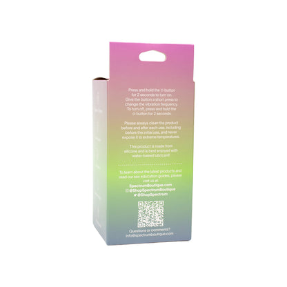 SPECTRUM - ESSENTIALS RECHARGEABLE SILICONE COMPACT EXTERNAL VIBRATOR BLUE