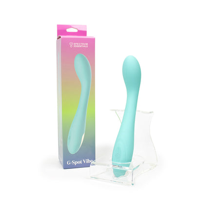 SPECTRUM - ESSENTIALS RECHARGEABLE SILICONE G-SPOT VIBRATOR BLUE