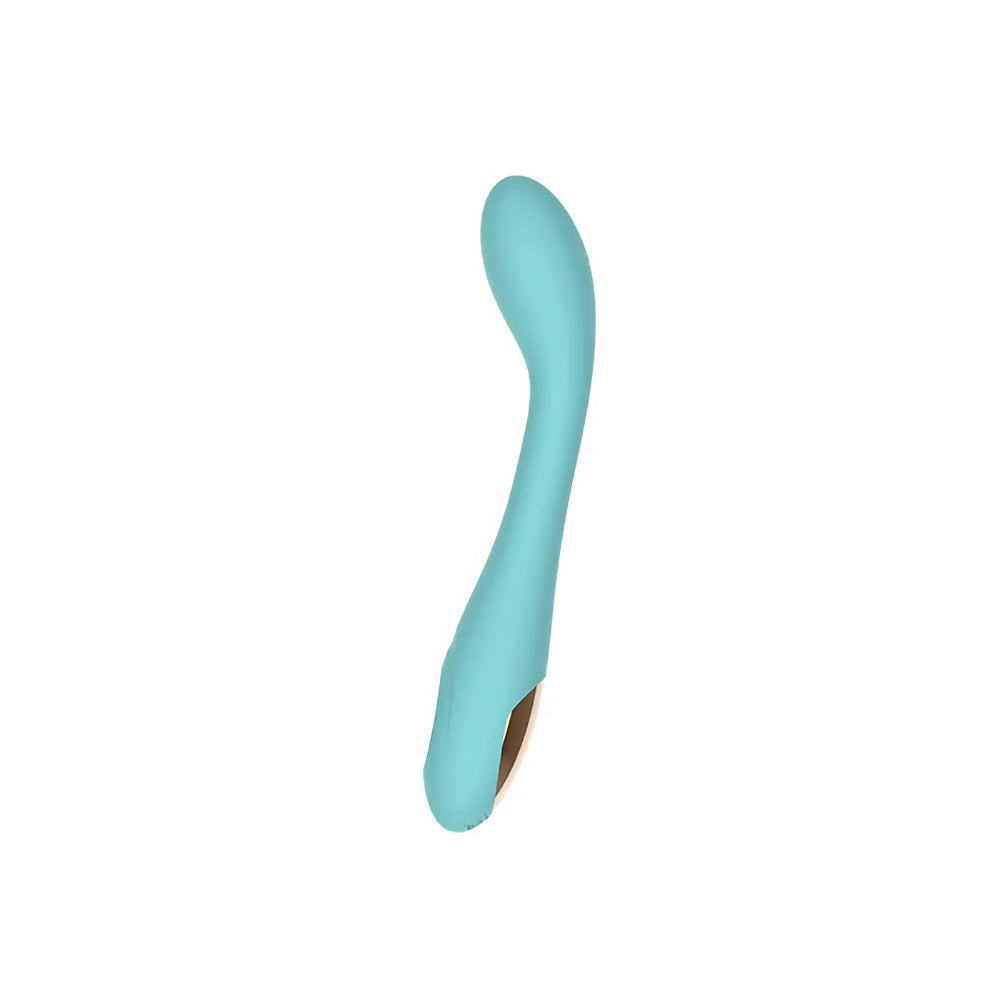 SPECTRUM - ESSENTIALS RECHARGEABLE SILICONE G-SPOT VIBRATOR BLUE
