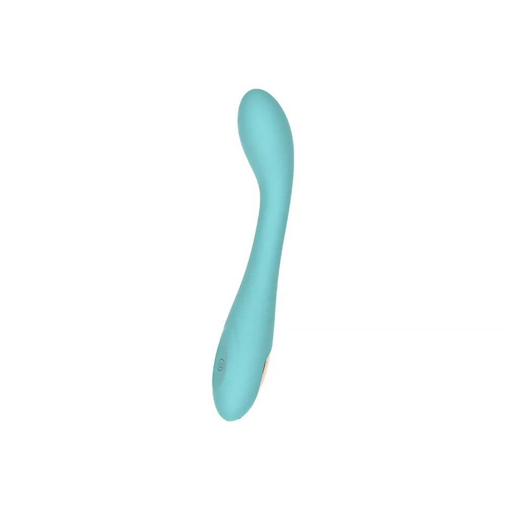 SPECTRUM - ESSENTIALS RECHARGEABLE SILICONE G-SPOT VIBRATOR BLUE