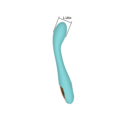 SPECTRUM - ESSENTIALS RECHARGEABLE SILICONE G-SPOT VIBRATOR BLUE