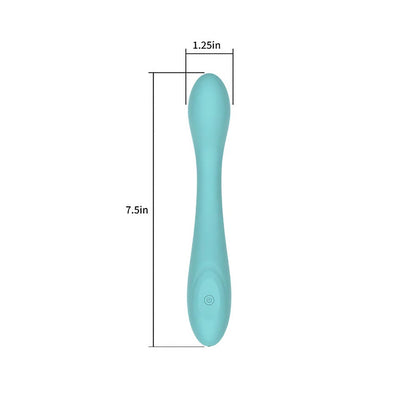 SPECTRUM - ESSENTIALS RECHARGEABLE SILICONE G-SPOT VIBRATOR BLUE