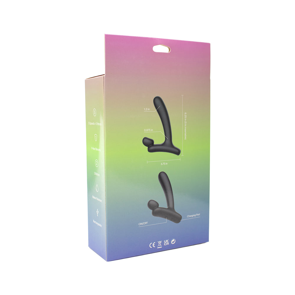 SPECTRUM - ESSENTIALS SWEET SPOT DUAL MOTOR RECHARGEABLE SILICONE SLIM ANAL VIBE