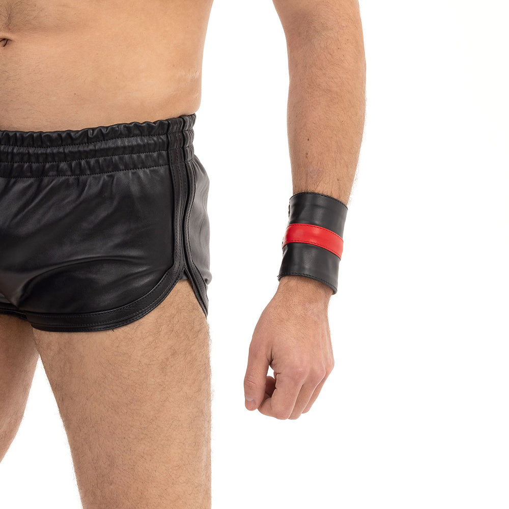 PROWLER RED LEATHER WRIST WALLET BLACK/RED L