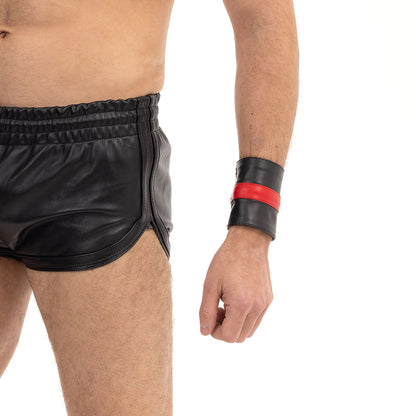 PROWLER RED LEATHER WRIST WALLET BLACK/RED L