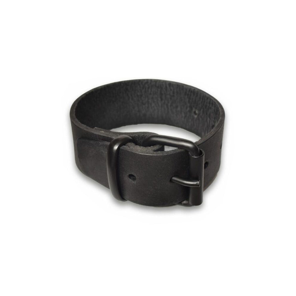 PROWLER RED LEATHER BUCKLE BICEP BAND L