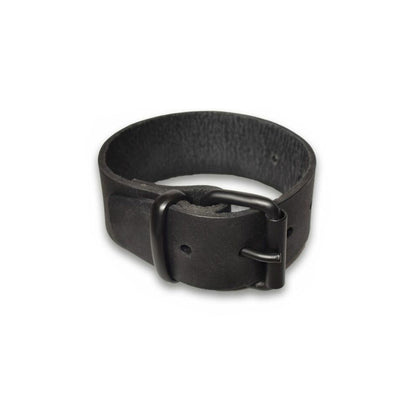 PROWLER RED LEATHER BUCKLE BICEP BAND L