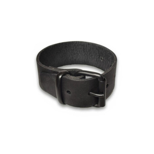 PROWLER RED LEATHER BUCKLE BICEP BAND L