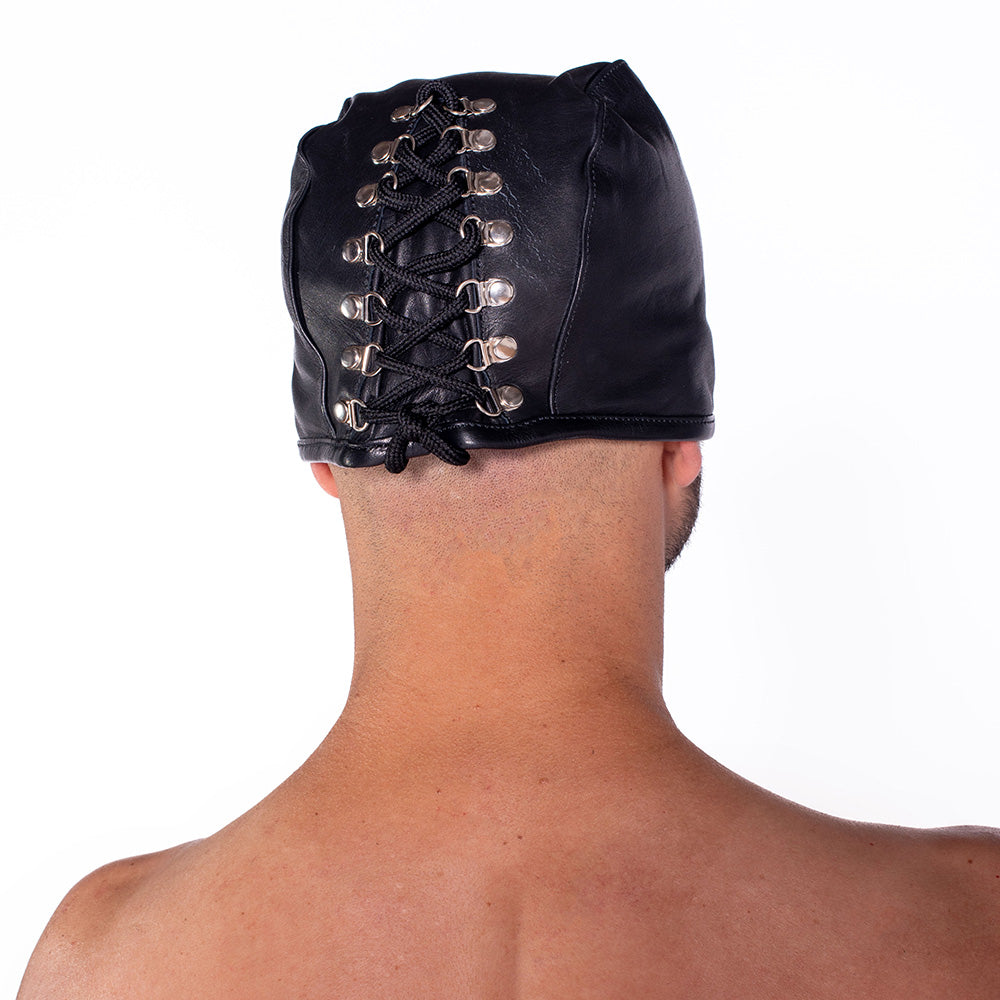 PROWLER RED LEATHER EXECUTIONERS HOOD