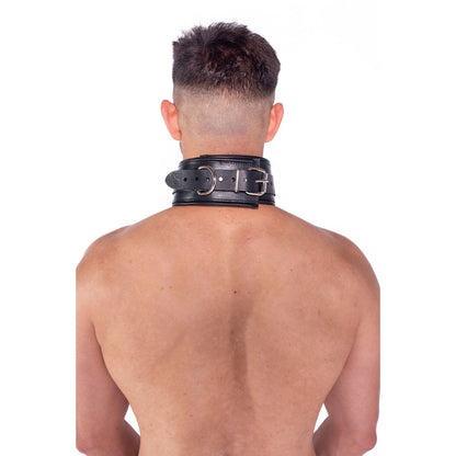 PROWLER RED - LEATHER LOCKABLE COLLAR