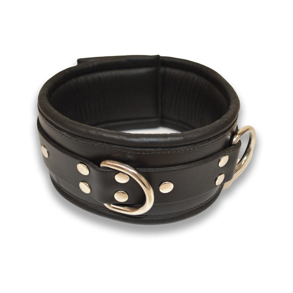 PROWLER RED - LEATHER LOCKABLE COLLAR