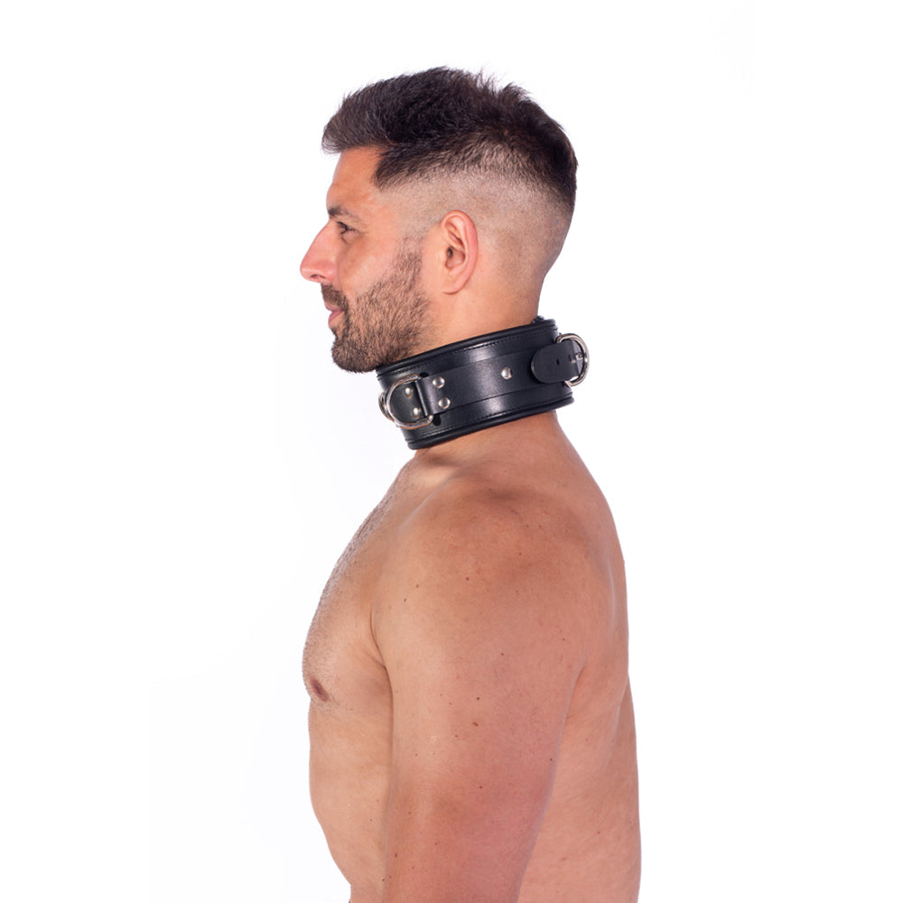 PROWLER RED - LEATHER LOCKABLE COLLAR