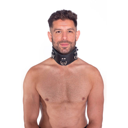 PROWLER RED LEATHER POSTURE COLLAR L/XL