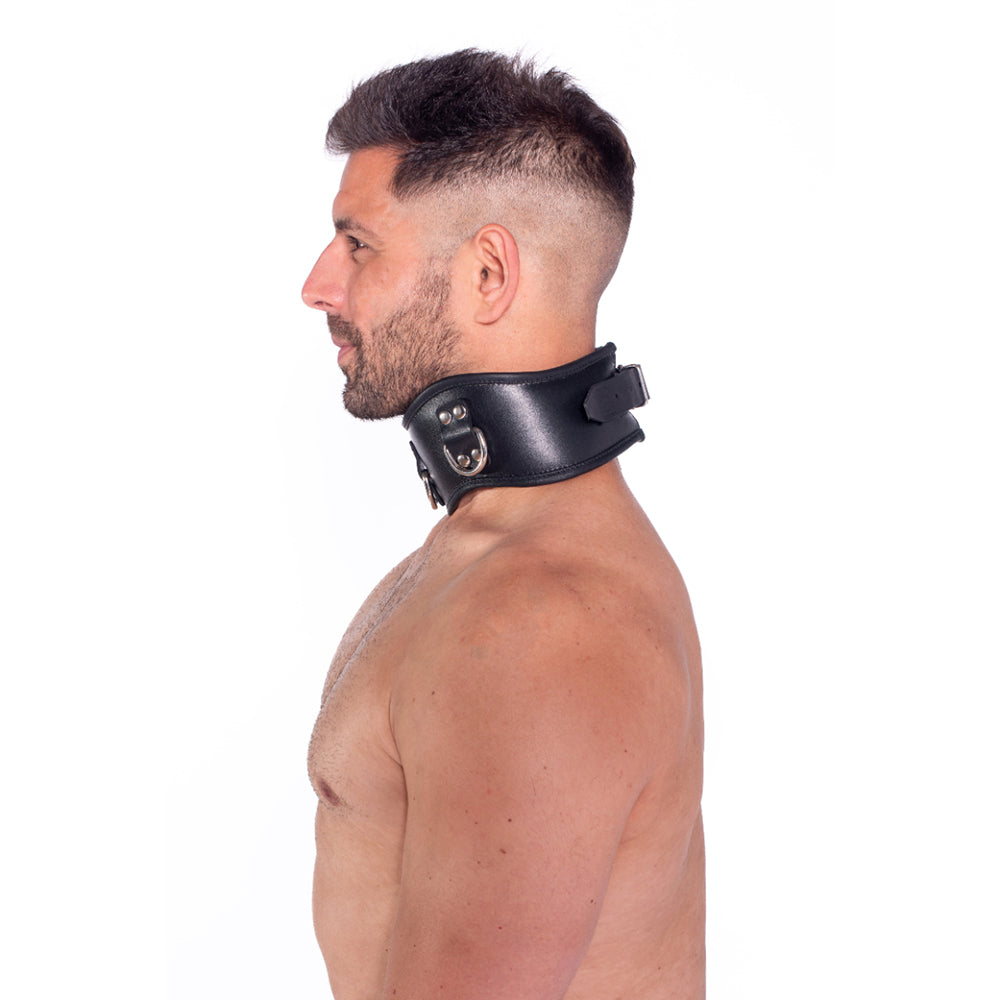 PROWLER RED LEATHER POSTURE COLLAR L/XL