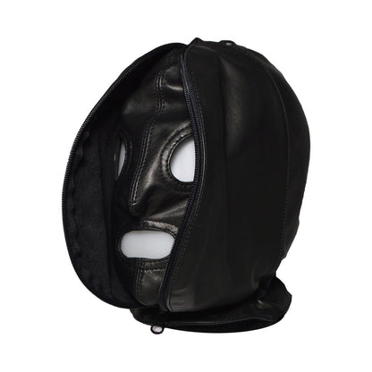 PROWLER RED LEATHER DOUBLE HOOD WITH FRONT ZIPPER