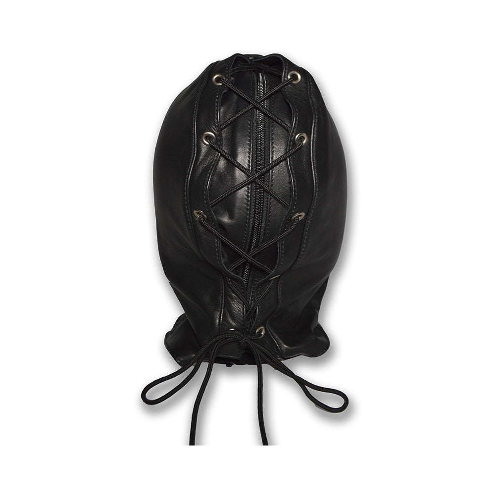 PROWLER RED LEATHER DOUBLE HOOD WITH FRONT ZIPPER