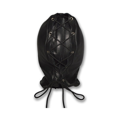 PROWLER RED LEATHER DOUBLE HOOD WITH FRONT ZIPPER