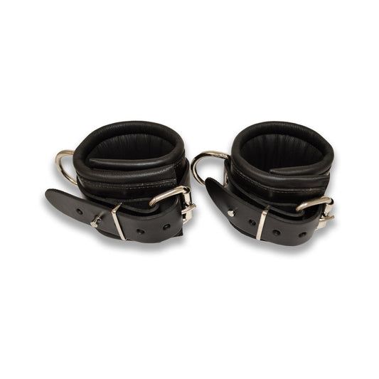 PROWLER RED - LEATHER LOCKABLE WRIST RESTRAINTS