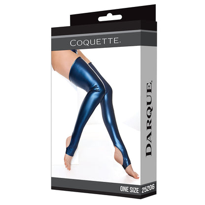 DARQUE STOCKINGS BLUE O/S