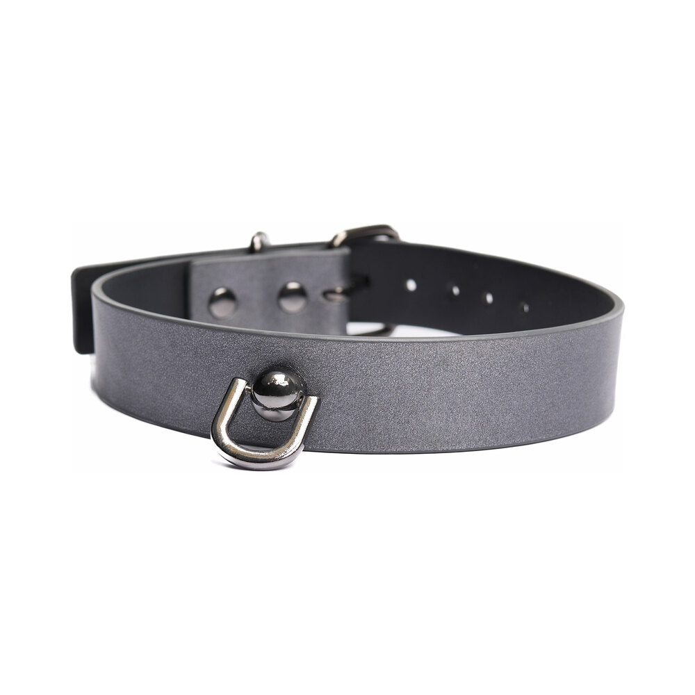 COQUETTE PLEASURE COLLAR & LEASH GREY