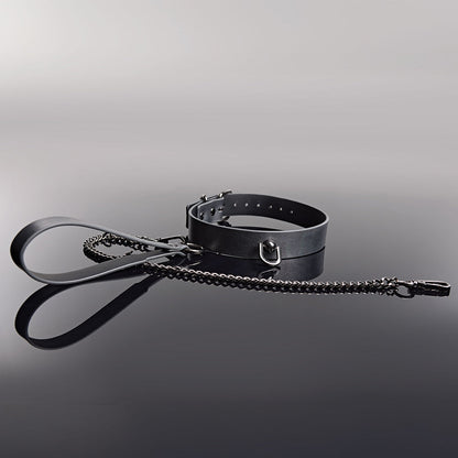 COQUETTE PLEASURE COLLAR & LEASH GREY