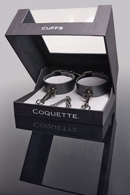 COQUETTE PLEASURE CUFFS GREY